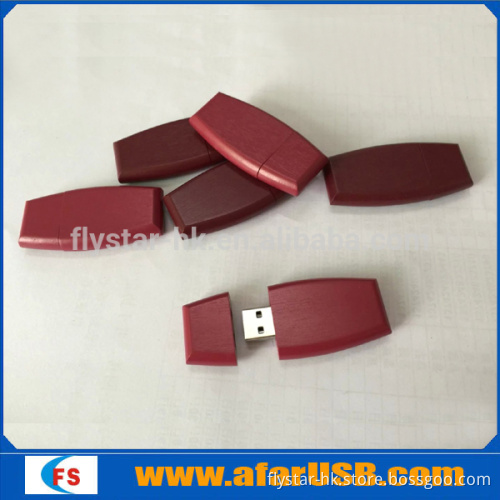 2016 new item novelty USB Drive 4GB red Wooden pendrive
